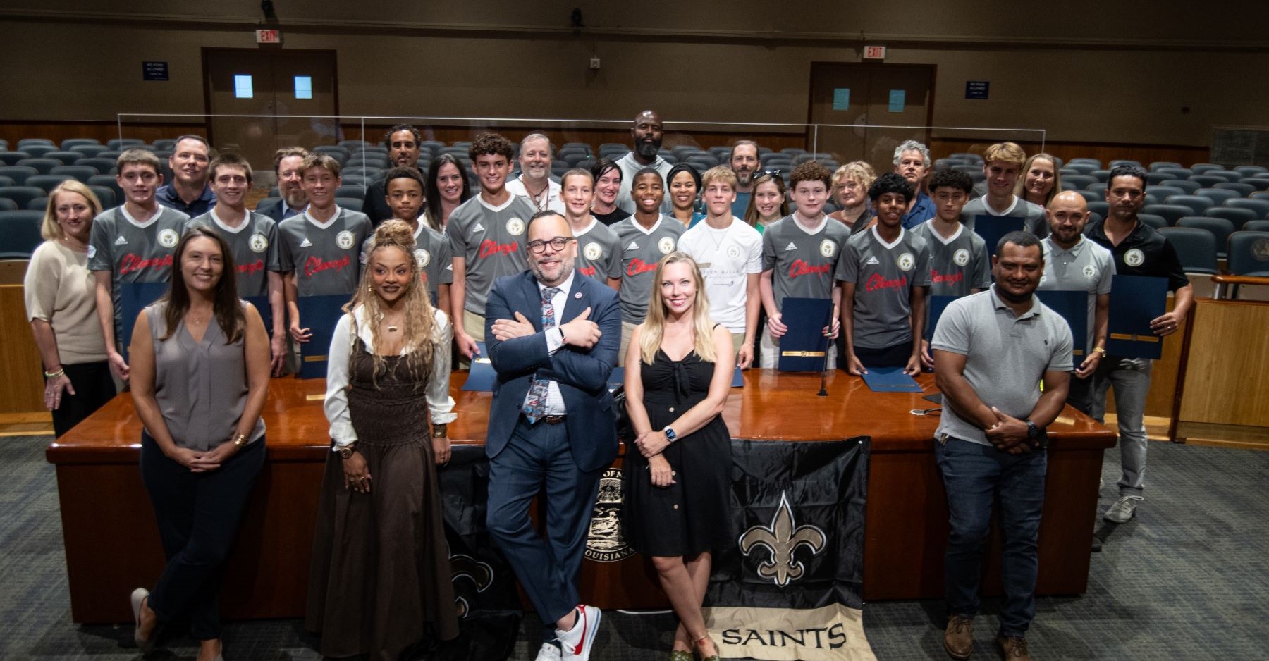 The new Student Government Association representatives at NOLA Job Corps were sworn in
