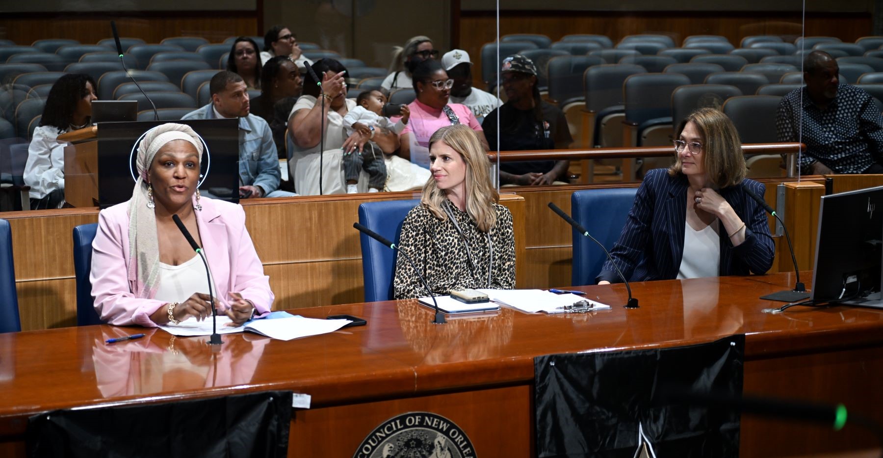The new Student Government Association representatives at NOLA Job Corps were sworn in