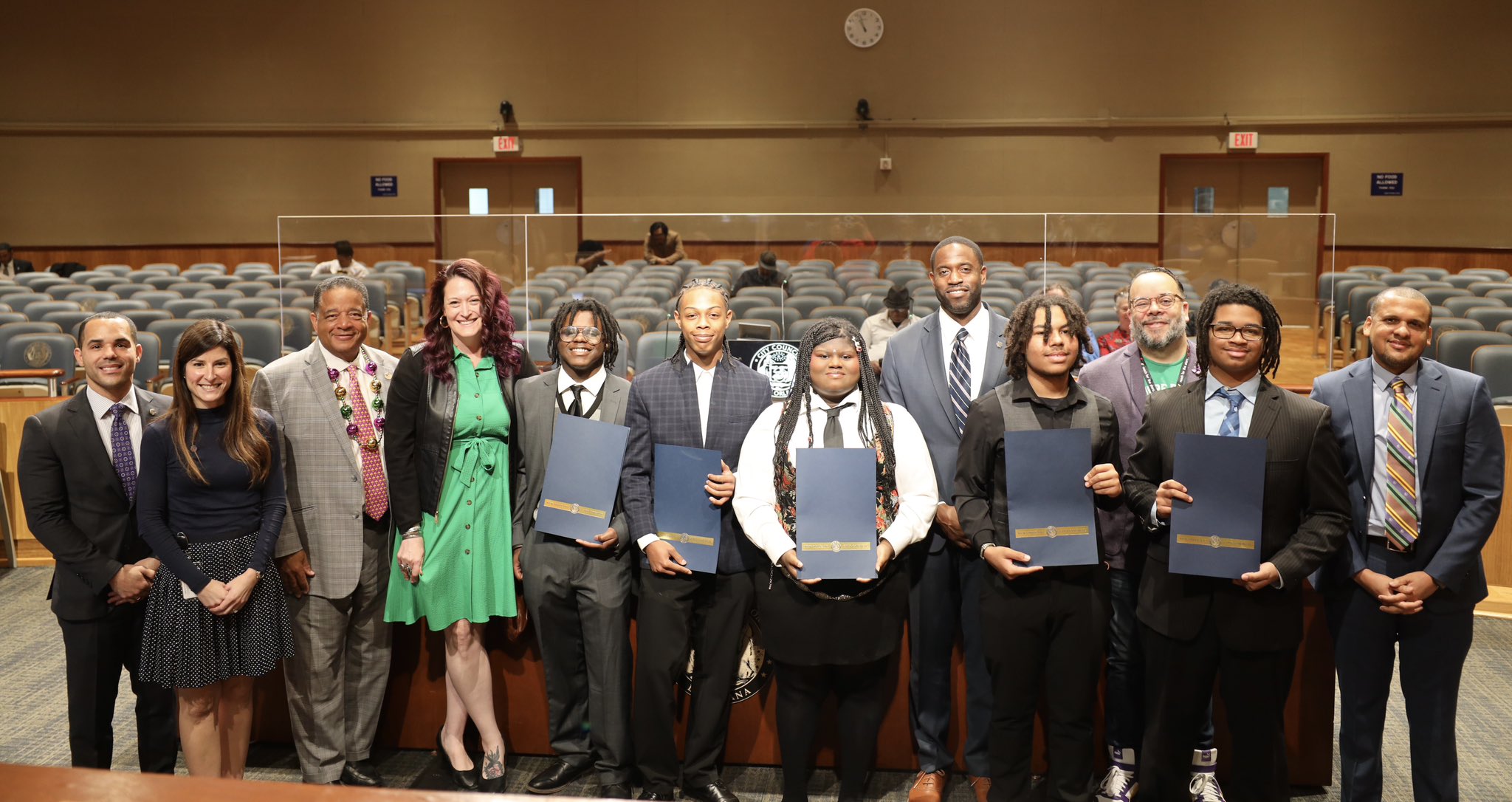 The New Orleans City Council recognized students from The Rooted School who earned 1st place at the Youth Economists Summit, presented by Wall Street Connection and held December 13 at SUNO's College of Business